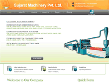 Tablet Screenshot of gujaratmachinery.com